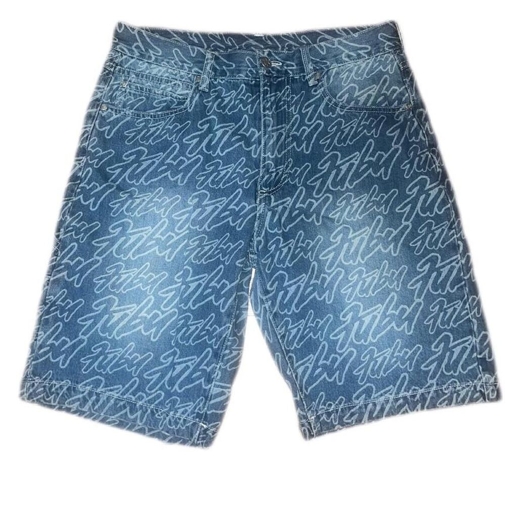 Fubu Men's Blue Denim Shorts SZ 31"